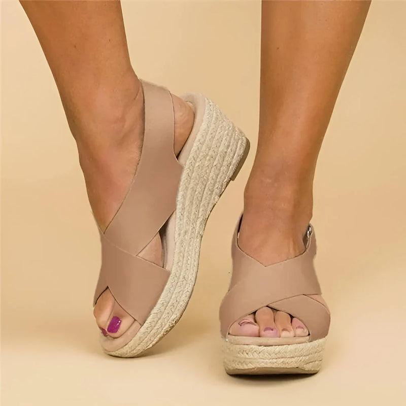Giselle Women's Espadrilles | Leather, Wedge