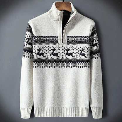 Wilder Men's Sweater - fabric and finish detail