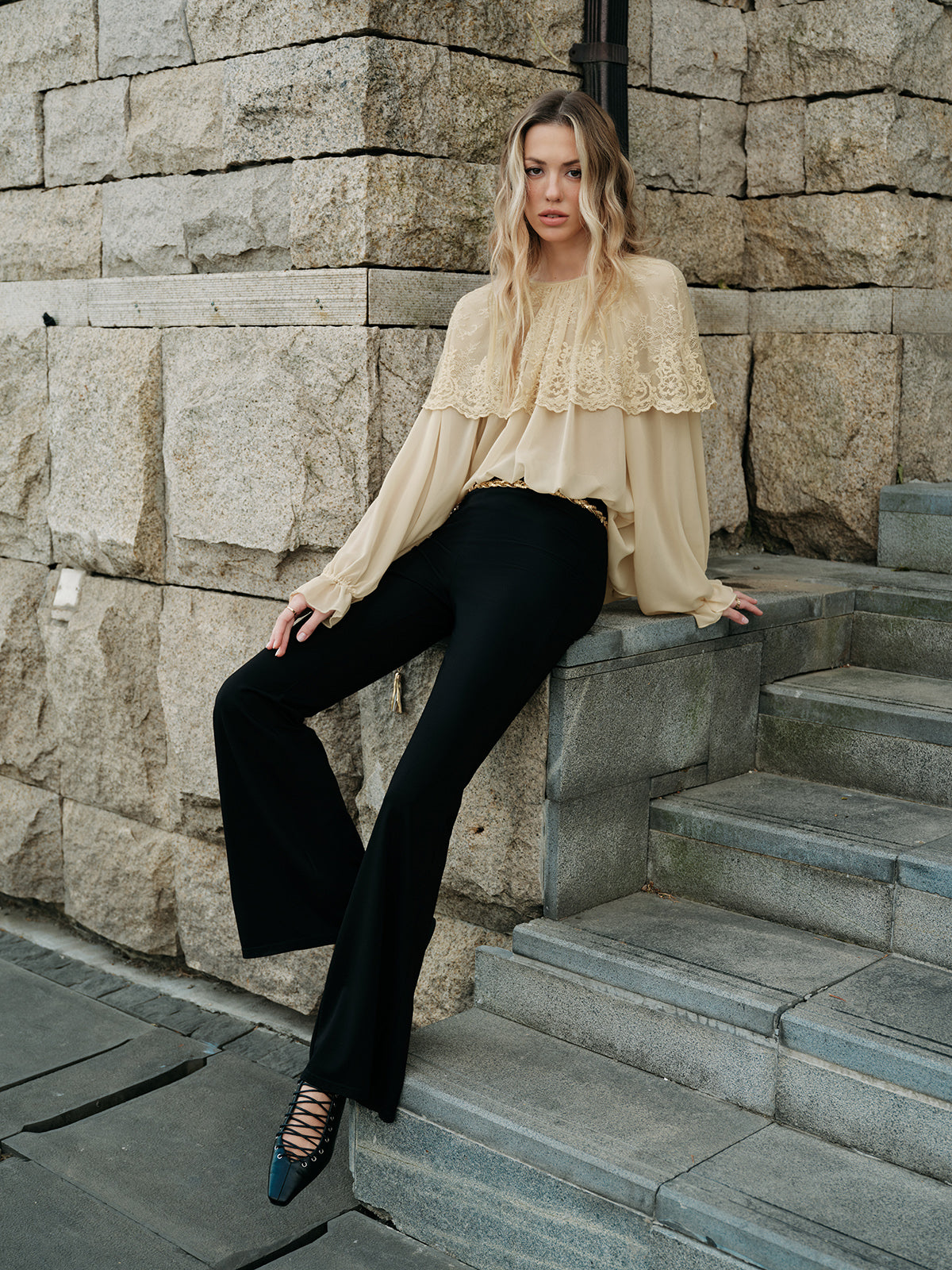 Rosa Women's Oversized Blouse - back view
