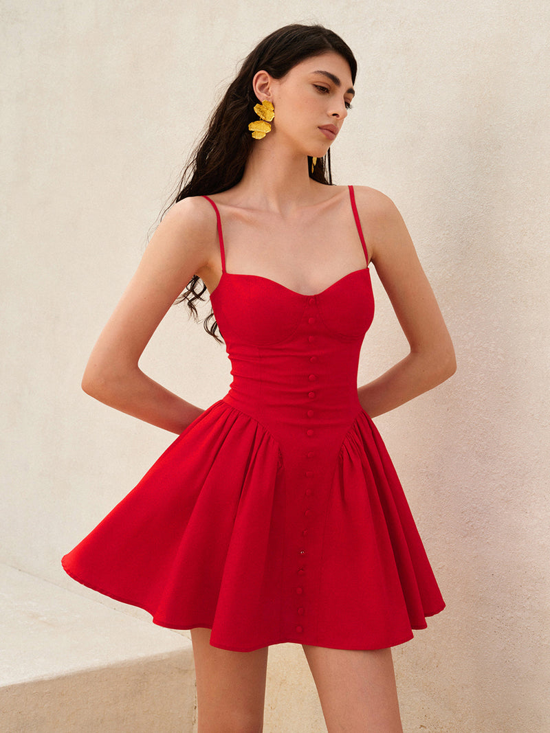Wren Women's Dress - fabric and finish detail