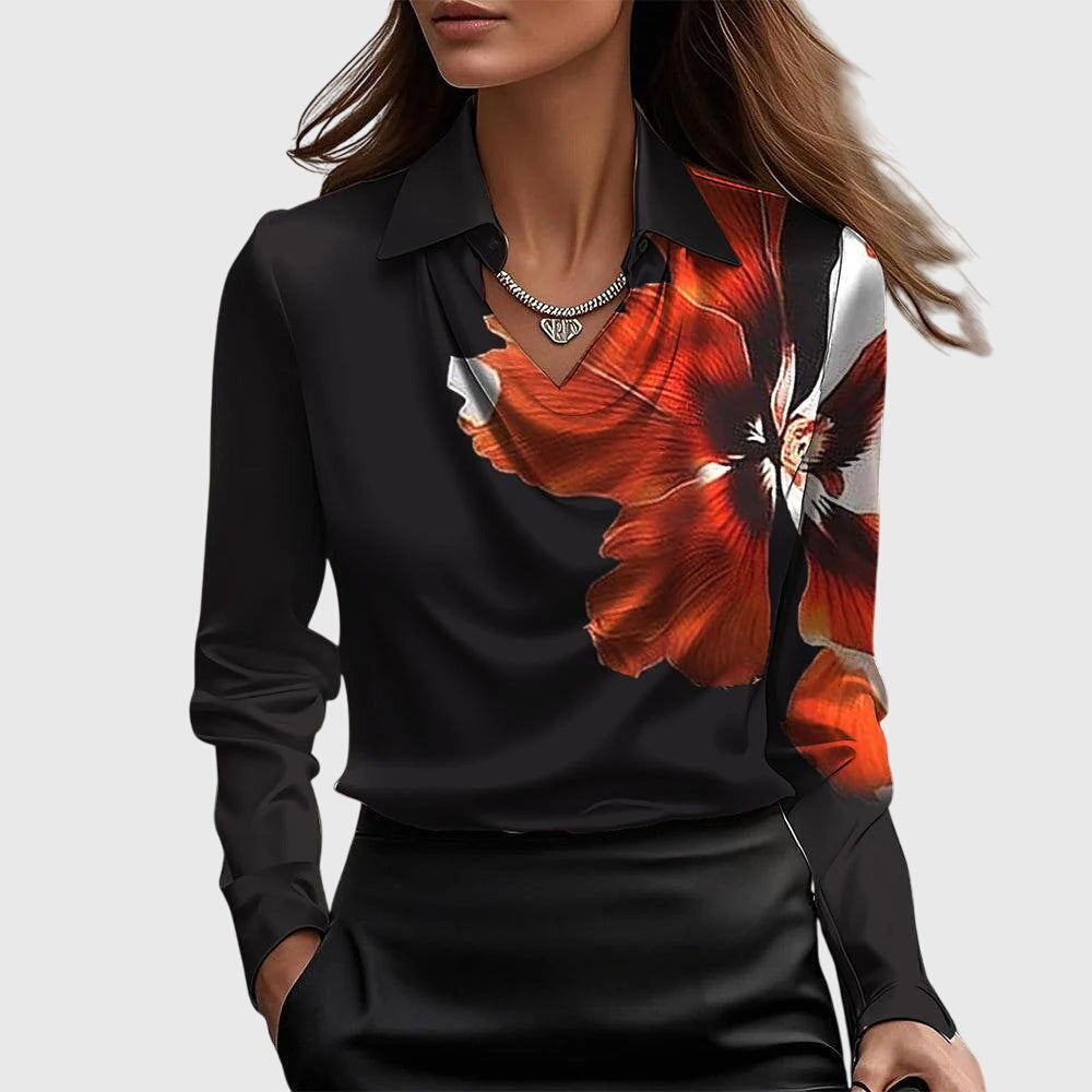 Uma Women's Blouse - close-up detail