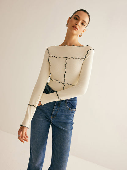 Ulla Women's T-shirt - fabric and finish detail