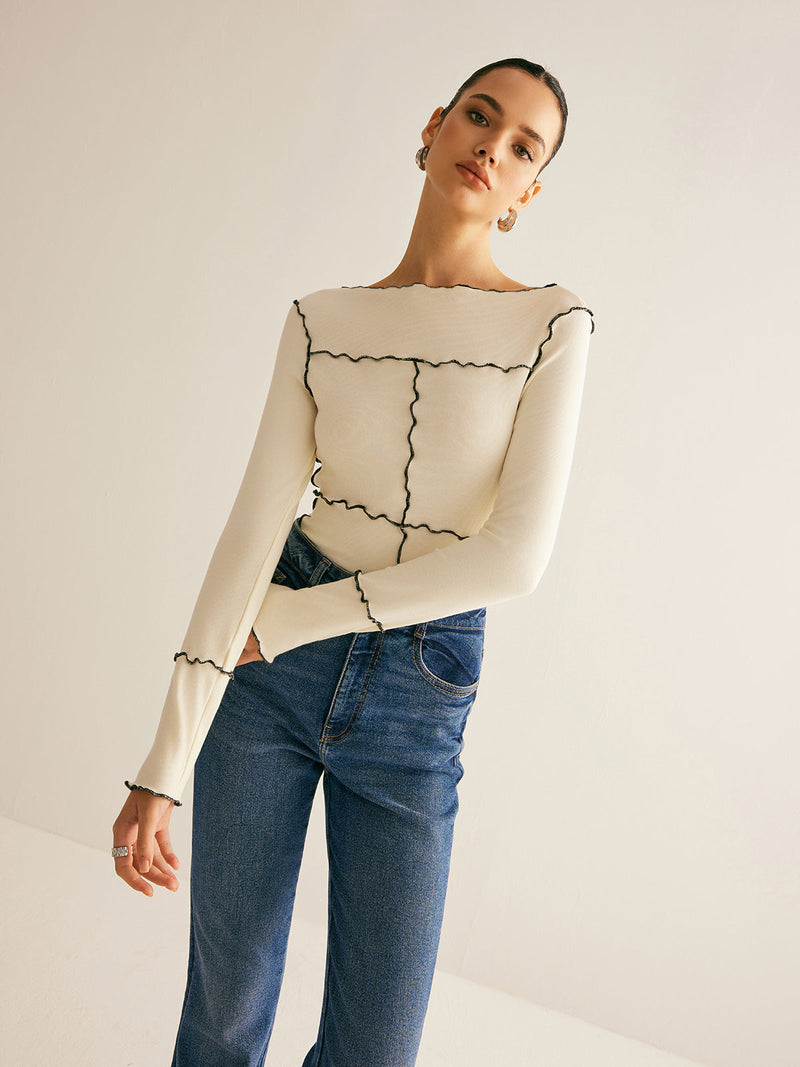 Ulla Women's T-shirt - fabric and finish detail