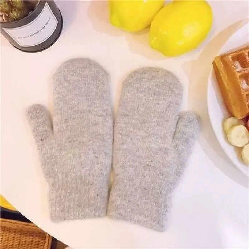 Kira Women's Knit Mittens - front view