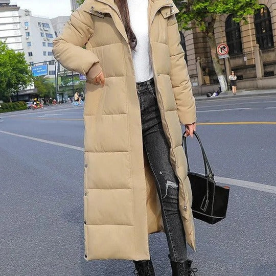 Nell Women's Quilted Coat | Black, Beige