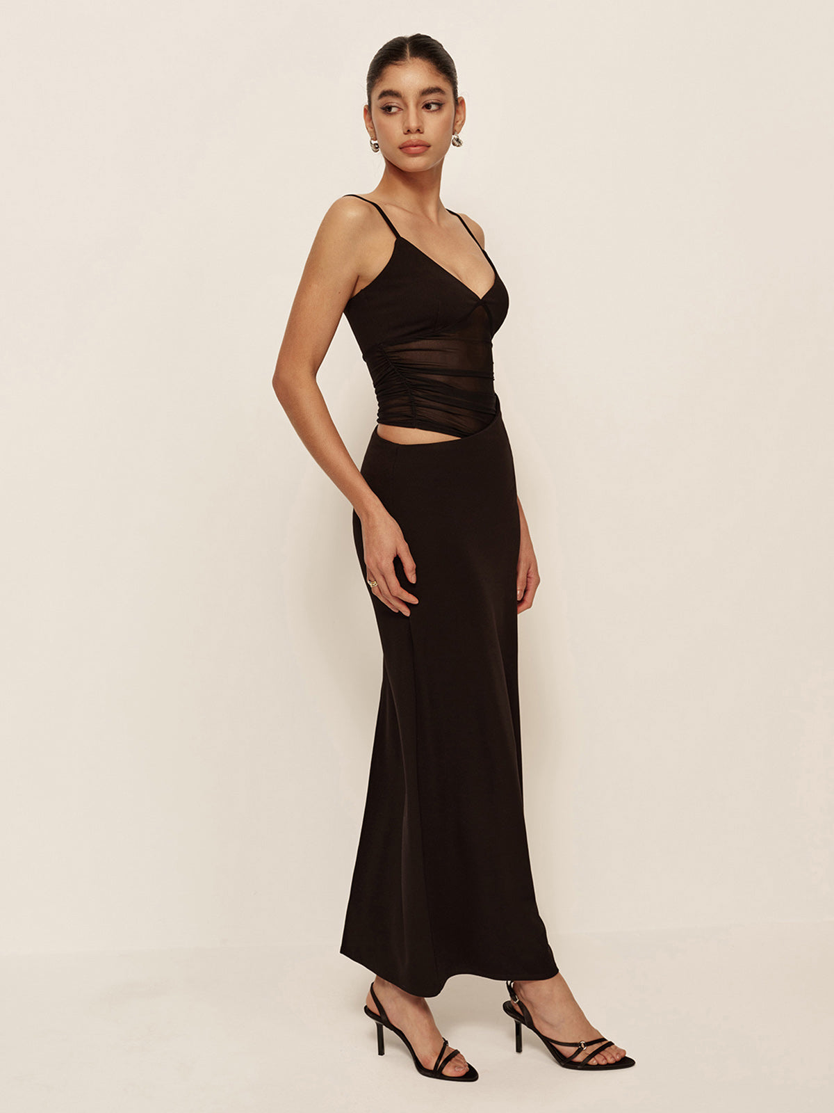 Esme Women's Asymmetric Dress - fabric and finish detail