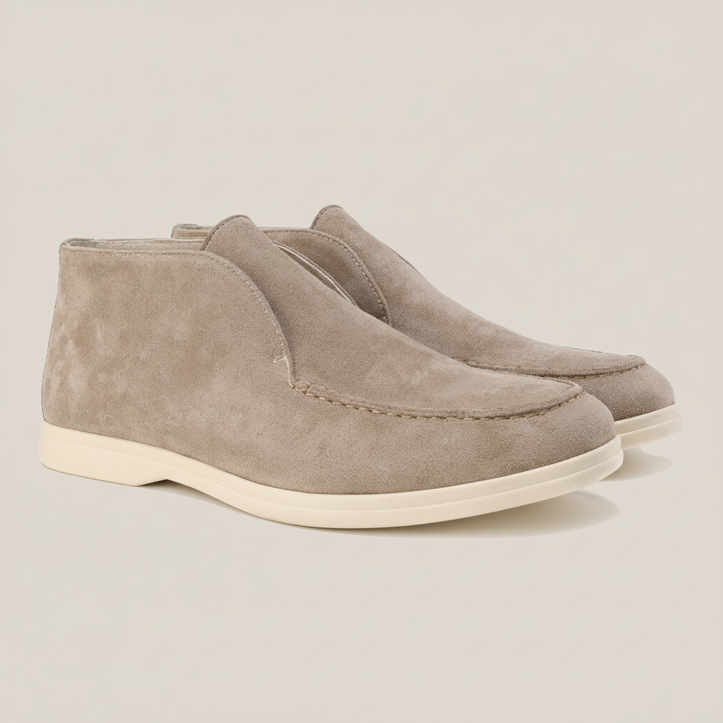 Isaac Men's Suede Loafers - styled view