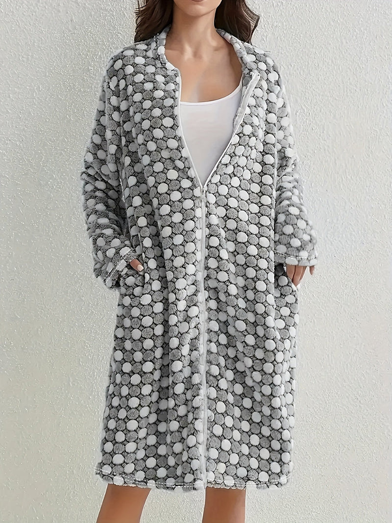Freya Women's Robe | Fleece, Zip