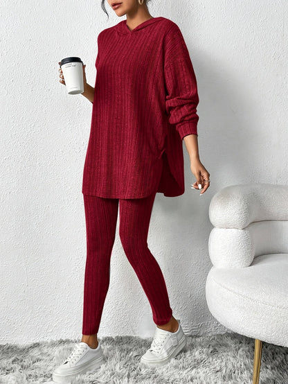 Sienna Women's Ribbed Knit Knit Lounge - shown in use