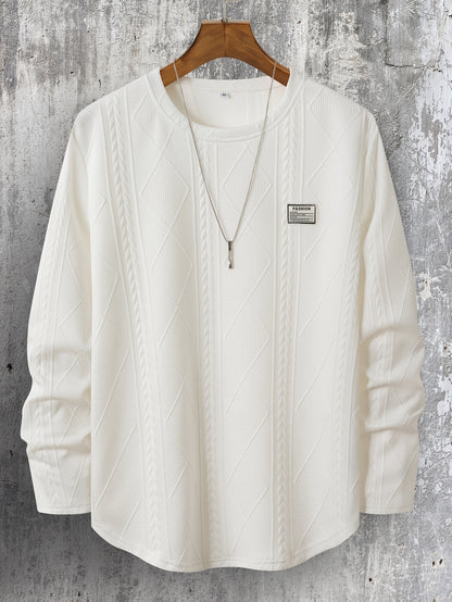 Ava Women's Cable Knit Knit Crewneck - front view