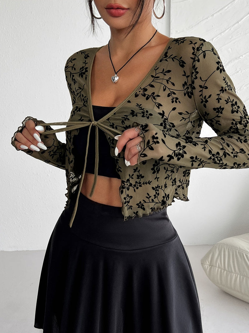 Kira Women's Cardigan - fabric and finish detail