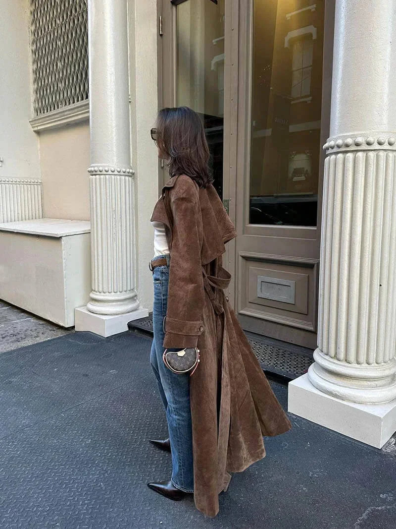 Lila Women's Trench Coat - full-length view