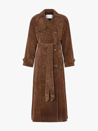 Lila Women's Trench Coat - flat lay