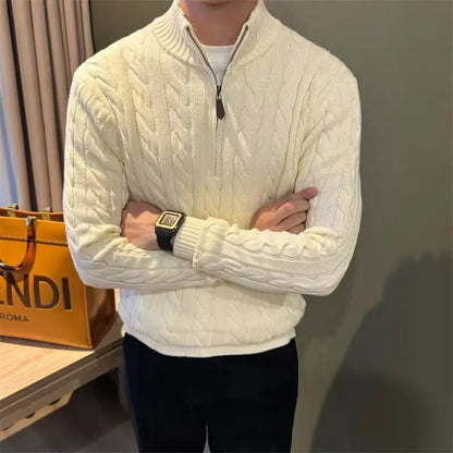 Casper Men's Cable Knit Sweater - full-length view
