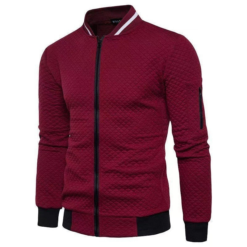 Arlo Men's Plaid Cardigan - full-length view