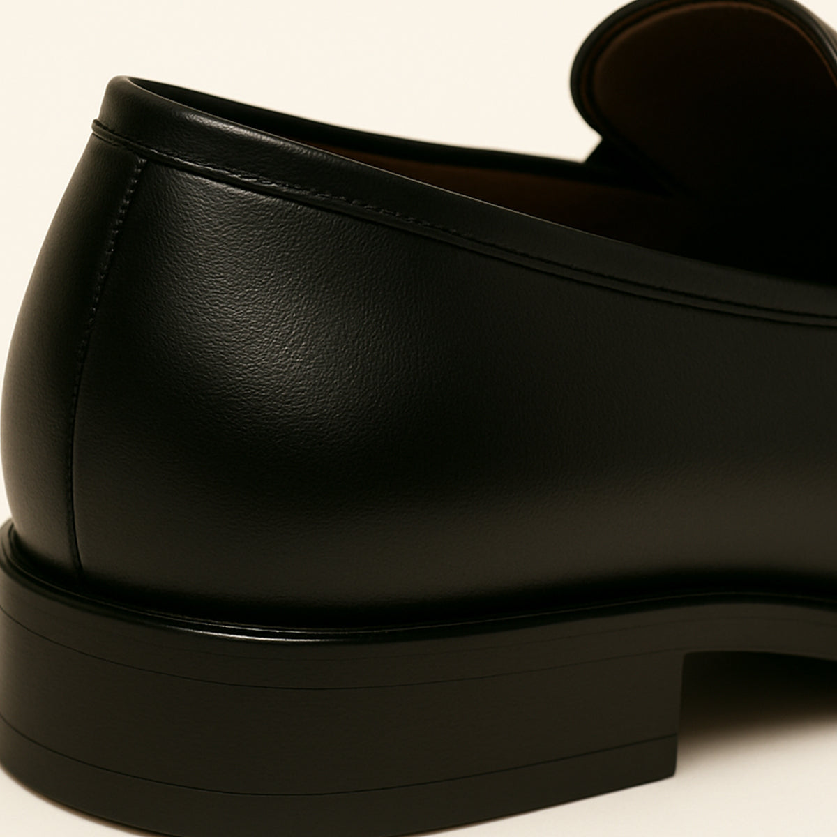 Ezra Men's Loafers - fabric and finish detail