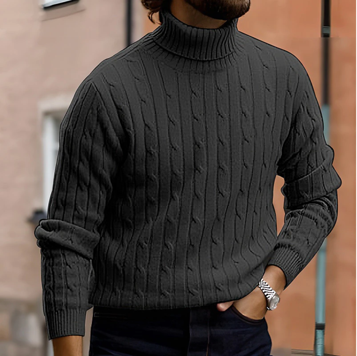 Owen Men's Sweater - styled view