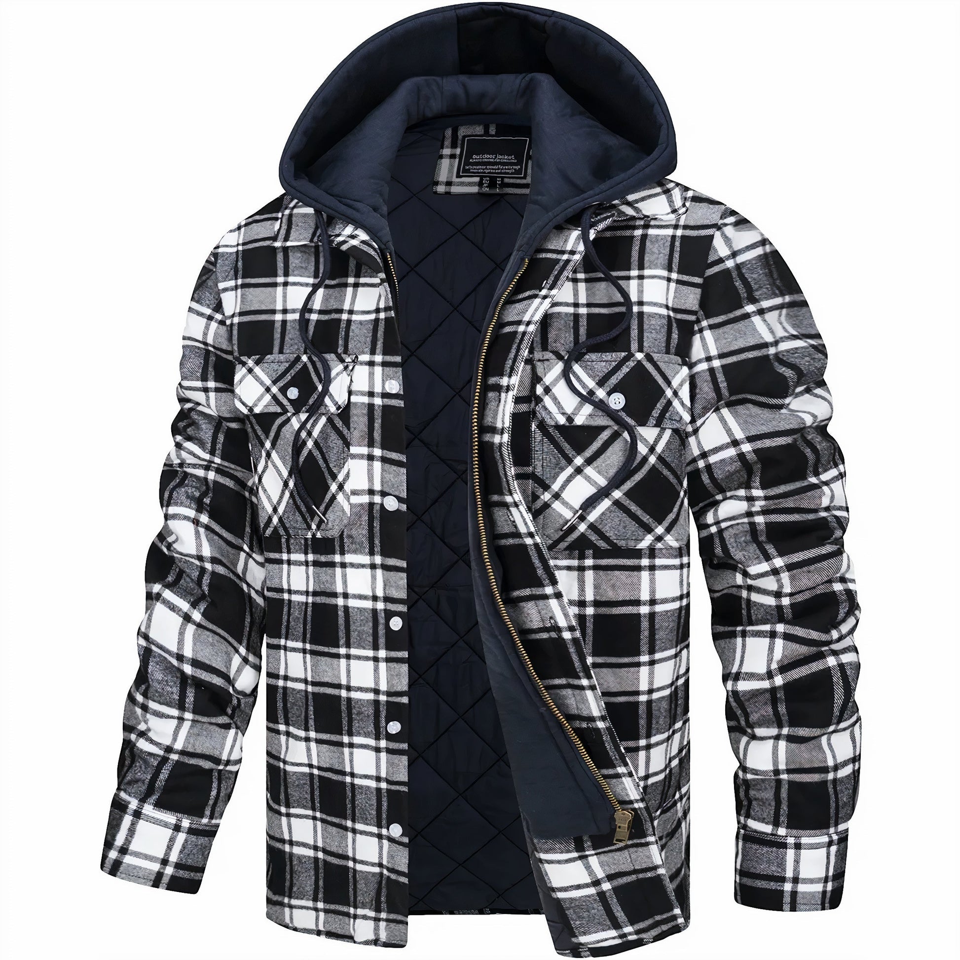 Orson Men's Plaid Jacket - back view