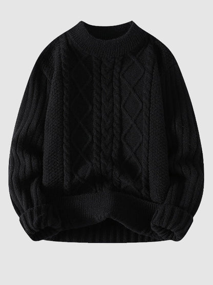 Kester Men's Cable Knit Sweater - back view