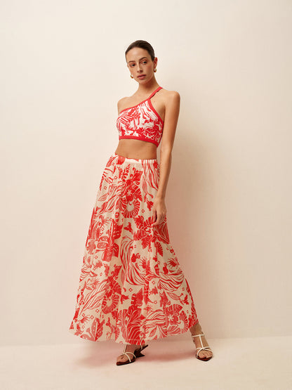 Wilda Women's Printed Cover-up - fabric and finish detail