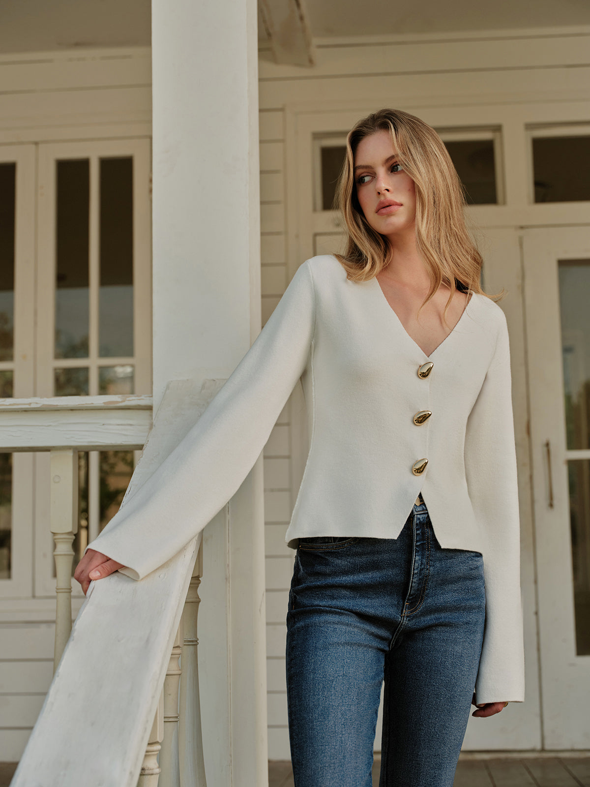 Noor Women's Cardigan - front view