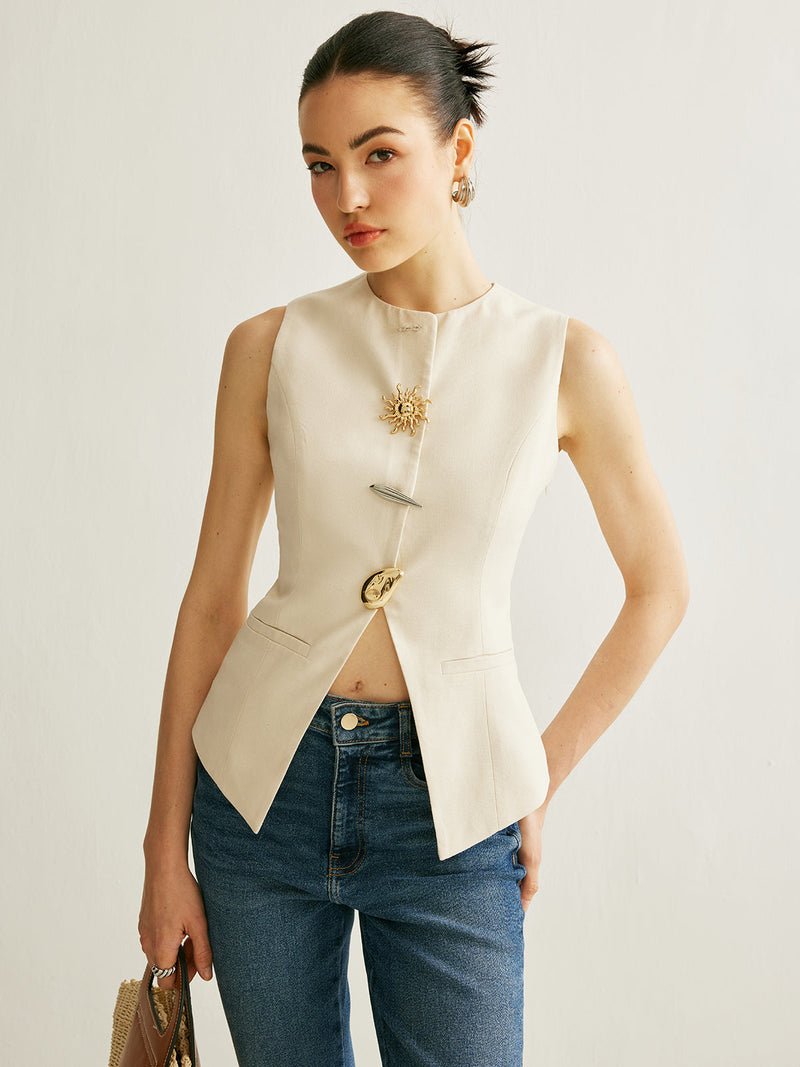 Lumi Women's Vest | Sleeveless, Zipper