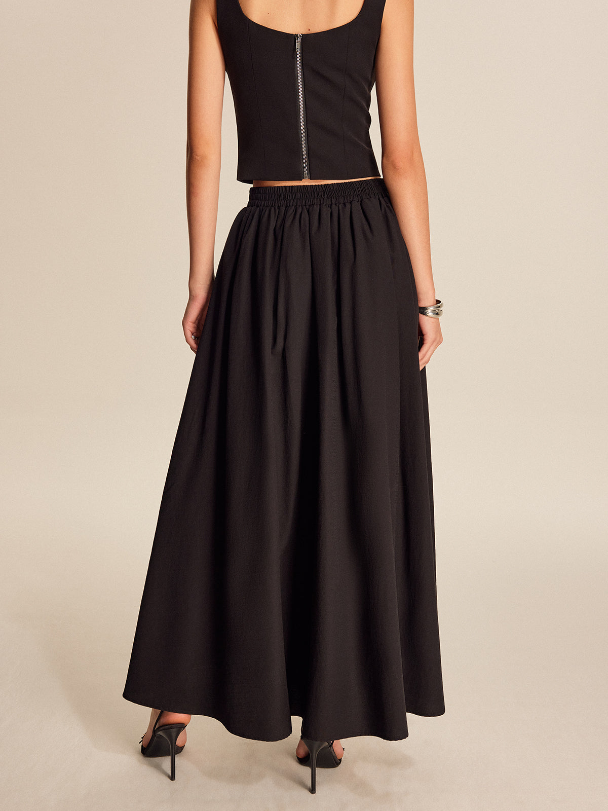 Rosa Women's Pleated Skirt - back view