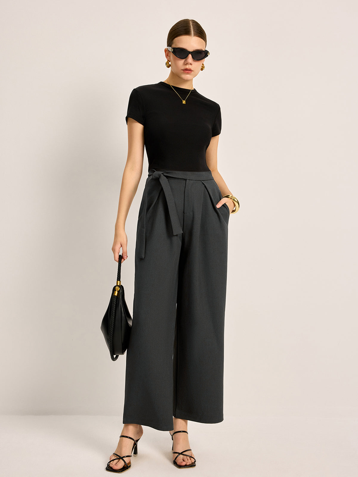 Quinn Women's Trousers - fabric and finish detail