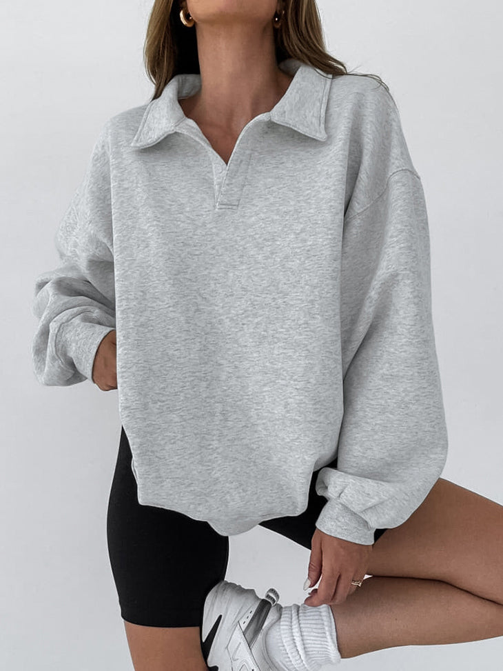 Yvette Women's Sweatshirt | Minimalist, Long Sleeve