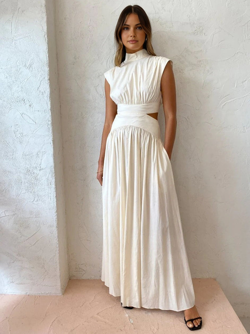 June Women's Dress | Mock Neck, Sleeveless, Maxi