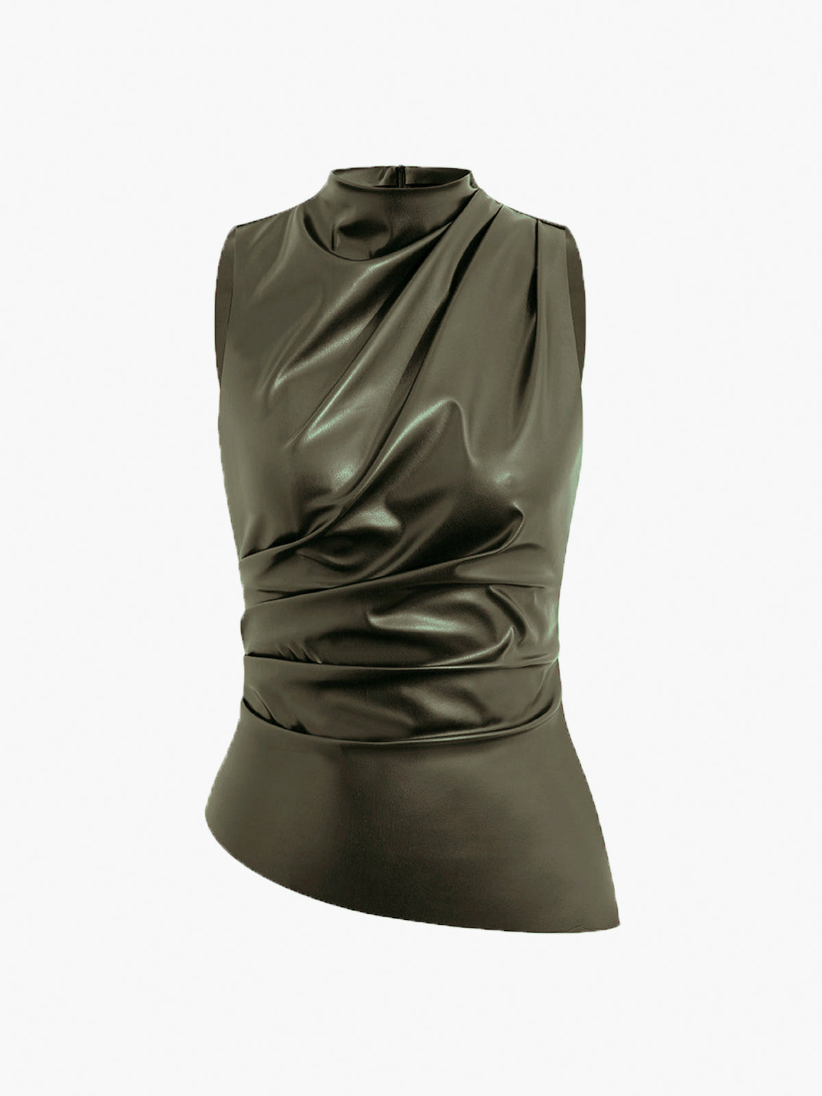 Sophie Women's Pleated Tank Top - front view