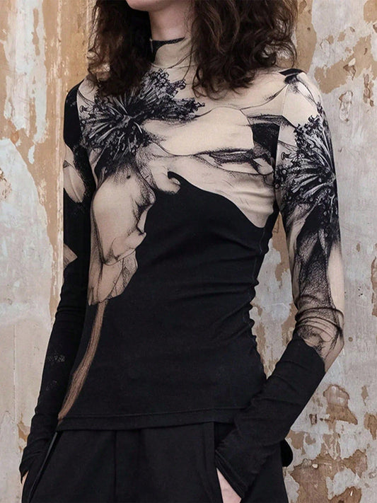 Edith Women's Printed Shirt - front view