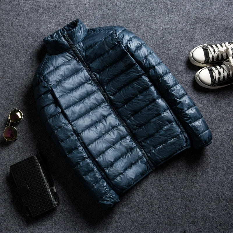 Silas Men's Puffer Jacket - front view