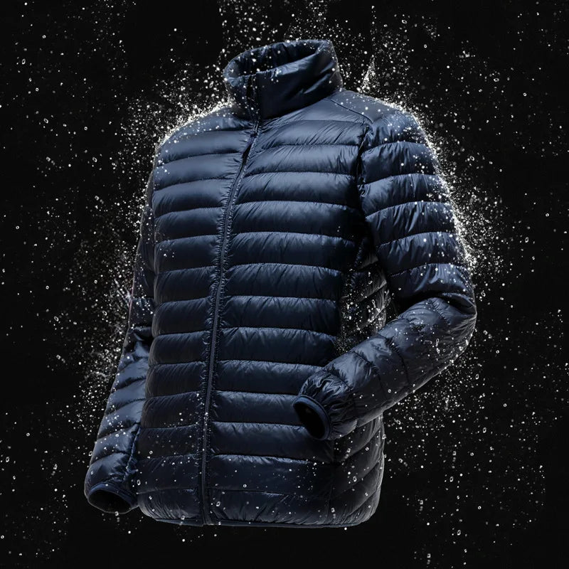 Silas Men's Puffer Jacket | Grey, Navy