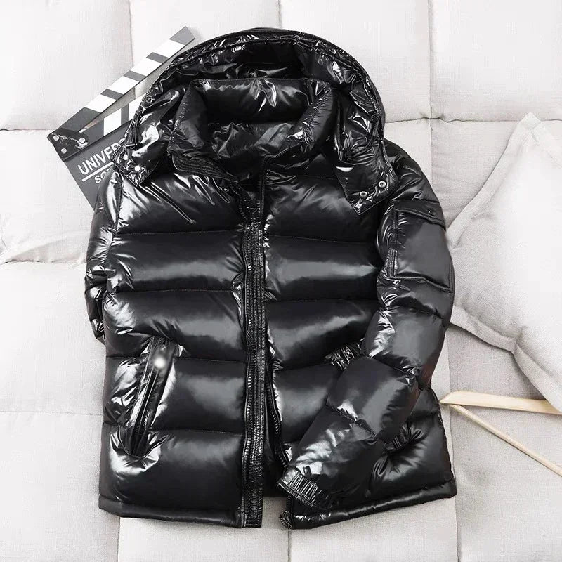 Marlow Men's Puffer Jacket | Black, Grey