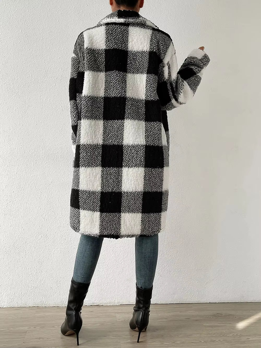 Ottilie Women's Plaid Jacket - shown in use