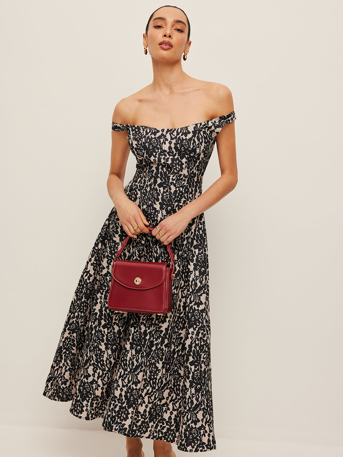 Ivy Women's Floral Dress - fabric and finish detail