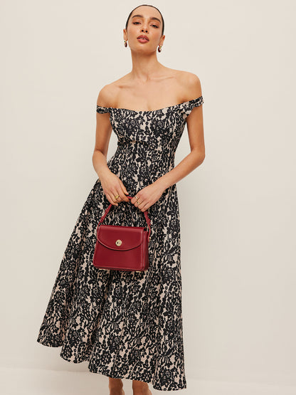 Ivy Women's Floral Dress - fabric and finish detail