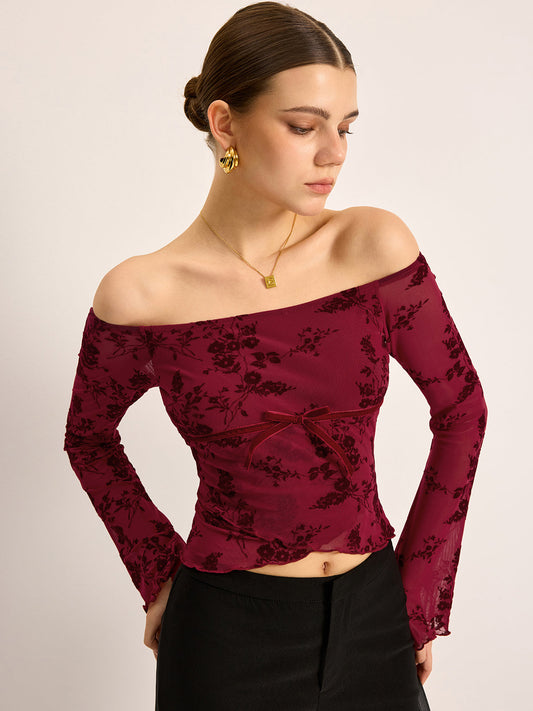 Winona Women's Floral T-shirt - styled view
