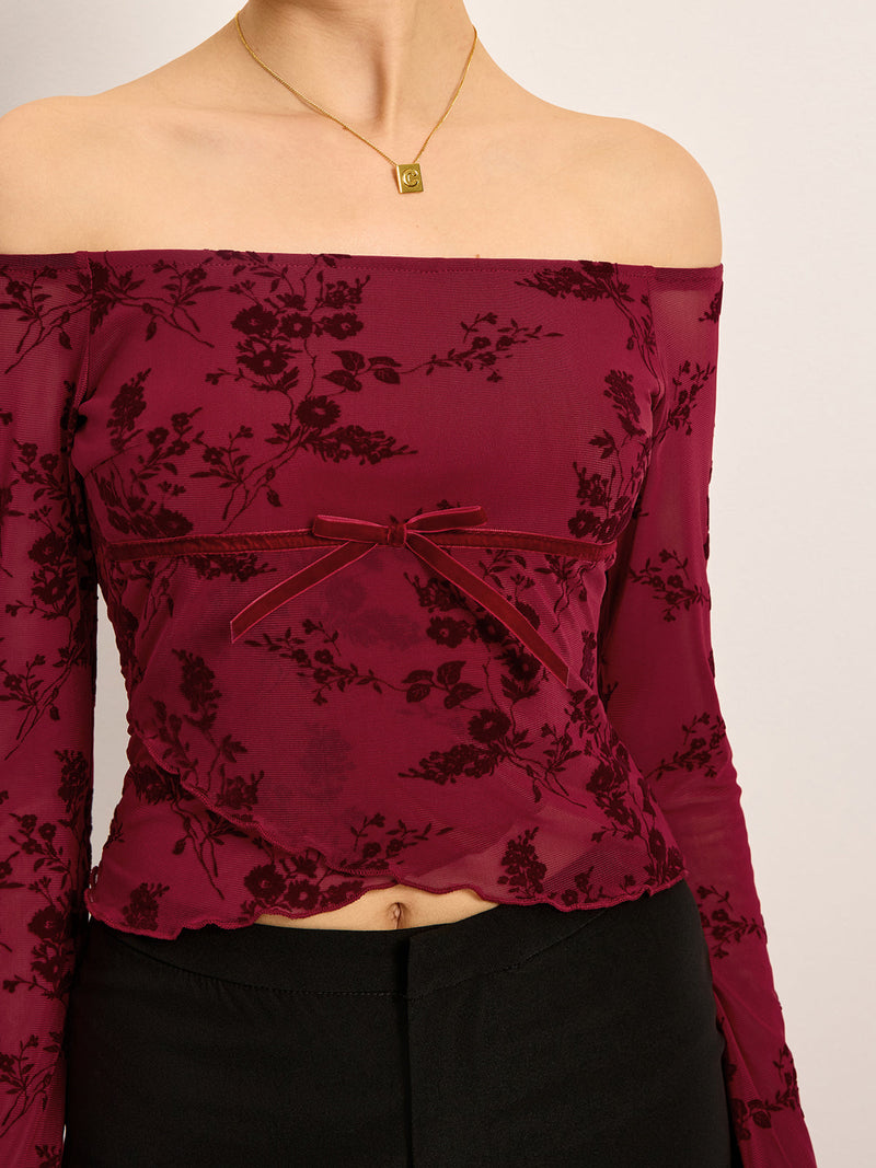 Winona Women's Floral T-shirt - full-length view