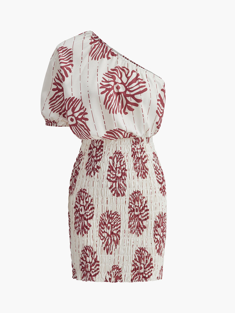 Greta Women's Floral Dress | Smocked, Off-shoulder, Sleeveless