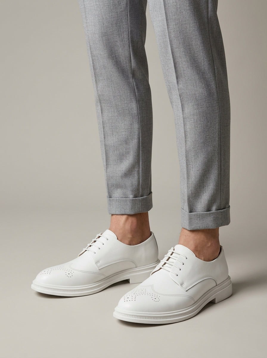 Flynn Men's Oxfords - fabric and finish detail