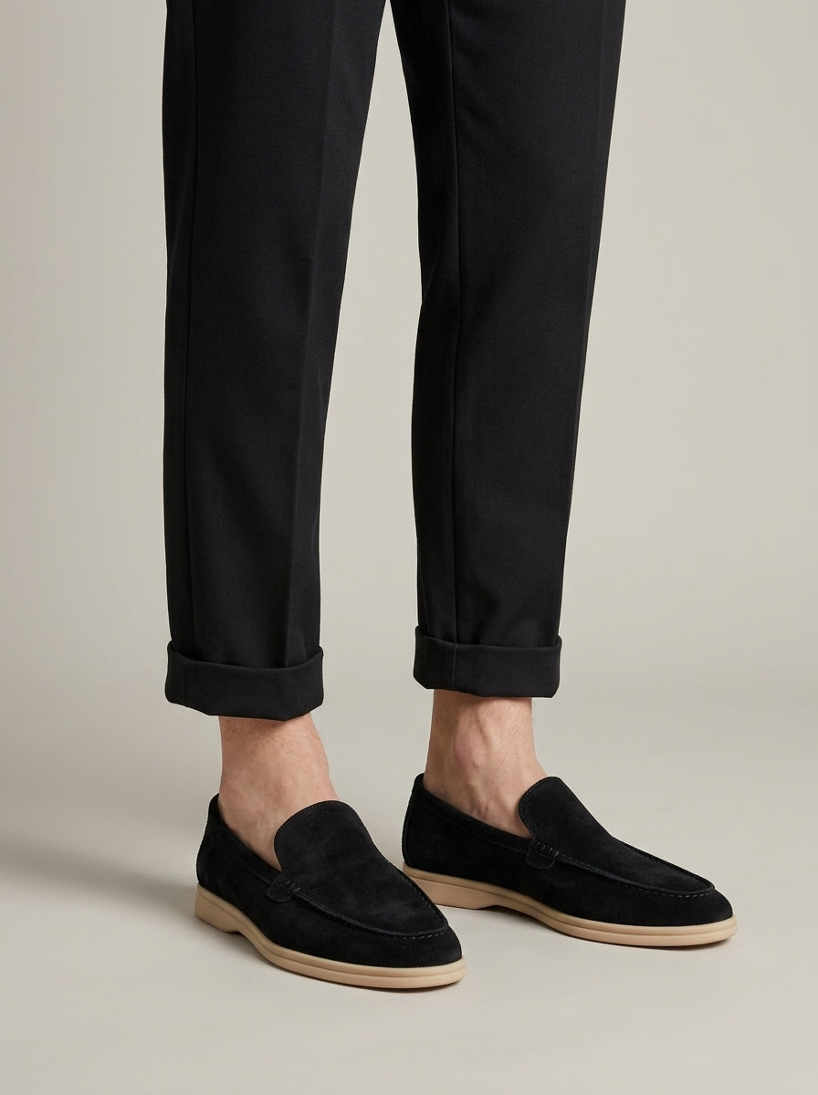 Ivor Men's Suede Loafers - front view