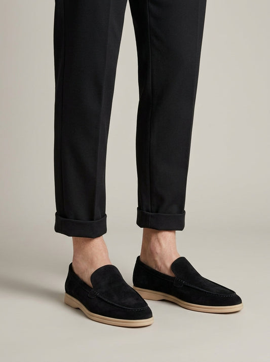 Ivor Men's Suede Loafers - front view