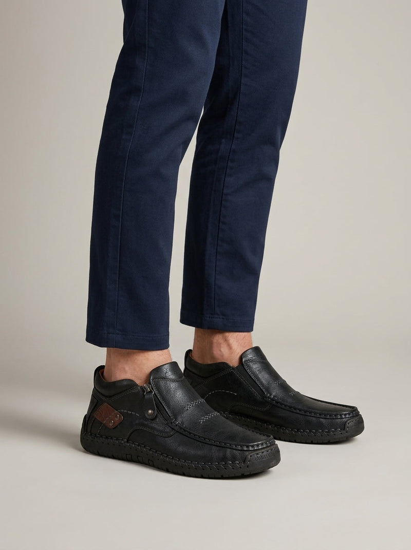 Desmond Men's Ankle Boots | Lace, Flat, Moc Toe