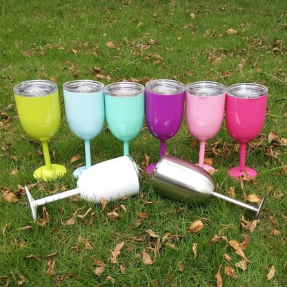 Fable Portable Wine Cups - styled view