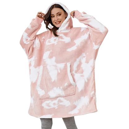 Romy Women's Throw Blanket - fabric and finish detail