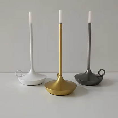 River LED Rechargeable Table Lamp - fabric and finish detail