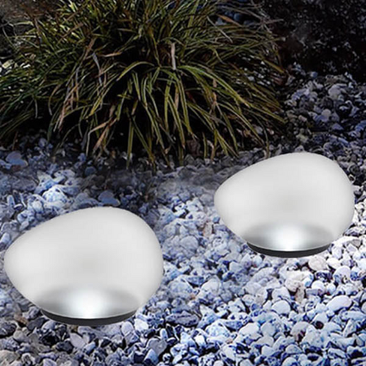 North Solar Glass Light - front view