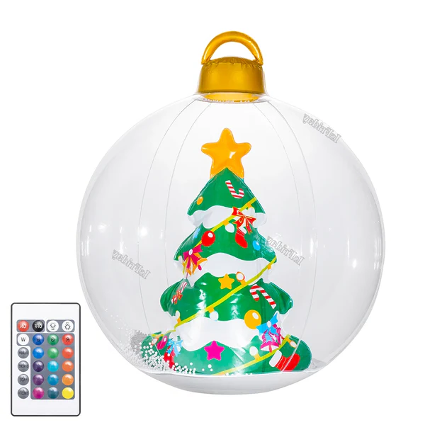 Cedar Solar Christmas Ball - flat lay